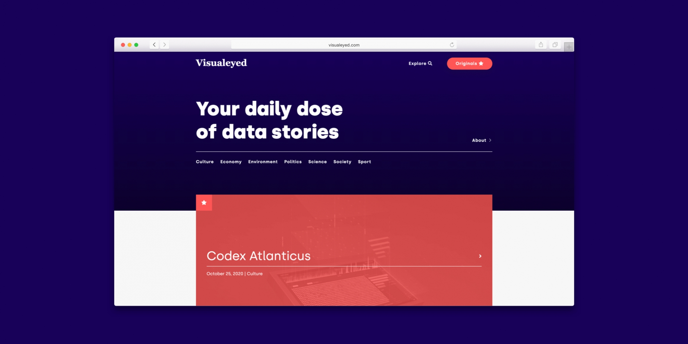 Visualeyed il nuovo sito di The Visual Agency e Dalk Visualeyed il nuovo sito di The Visual Agency e Dalk