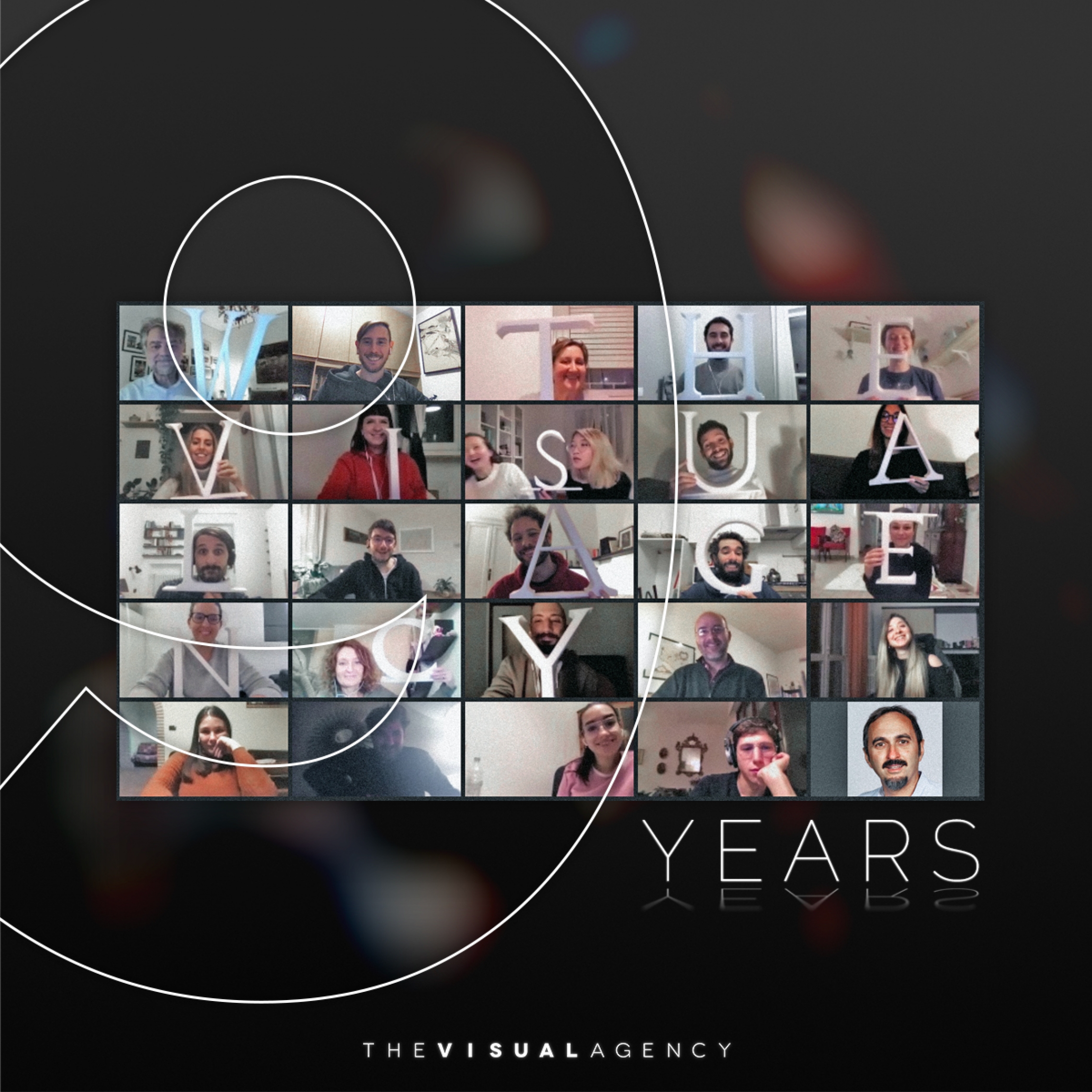 Un evento online del team di The Visual Agency per celebrare il 9° anniversario dell'agenzia Un evento online del team di The Visual Agency per celebrare il 9° anniversario dell'agenzia