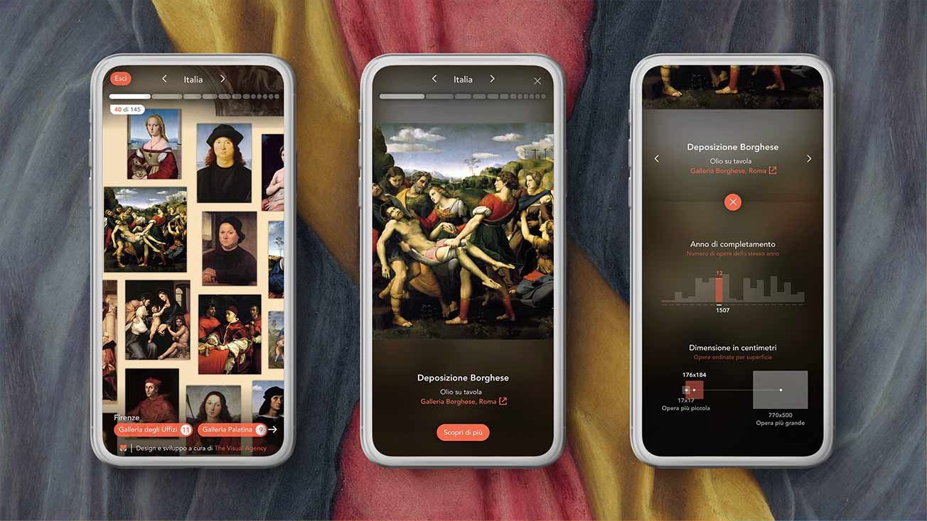 Raphael's app on mobile Raphael's app on mobile