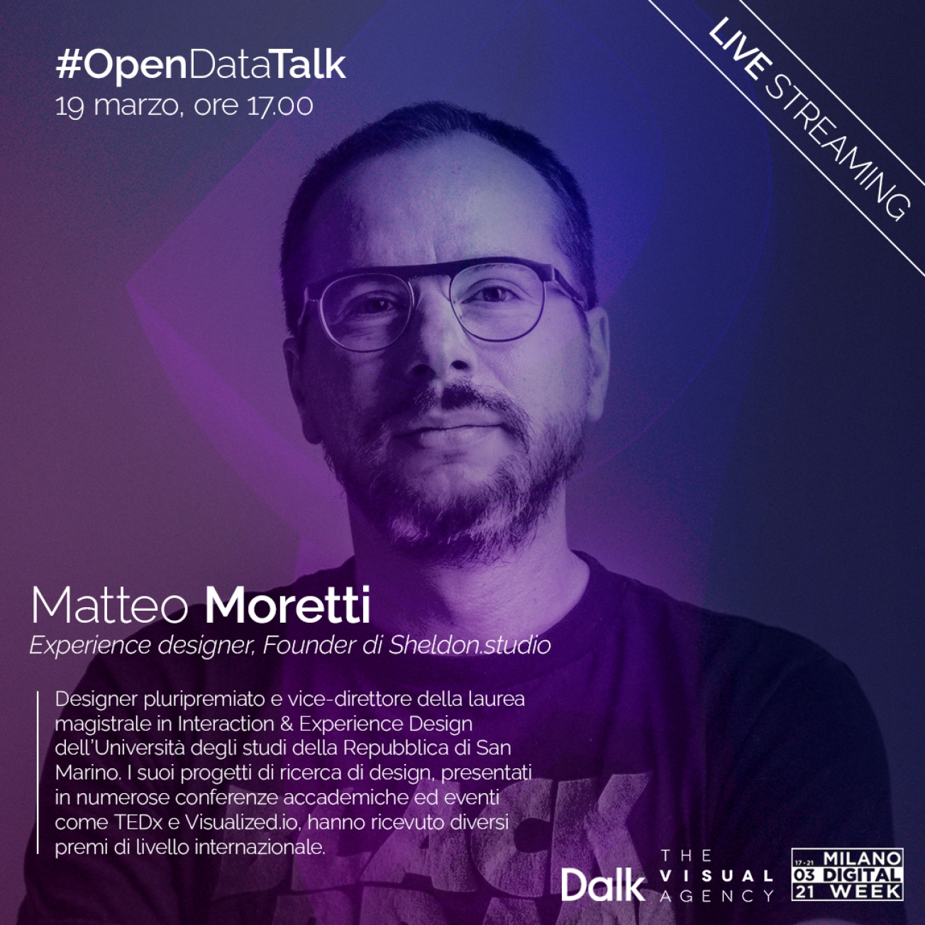 Matteo Moretti Experience Designer, Sheldon Studio Matteo Moretti Experience Designer, Sheldon Studio