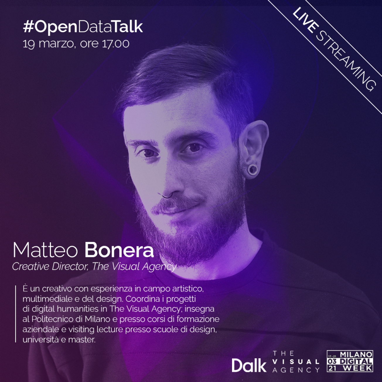 Matteo Bonera Creative Director, The Visual Agency Matteo Bonera Creative Director, The Visual Agency