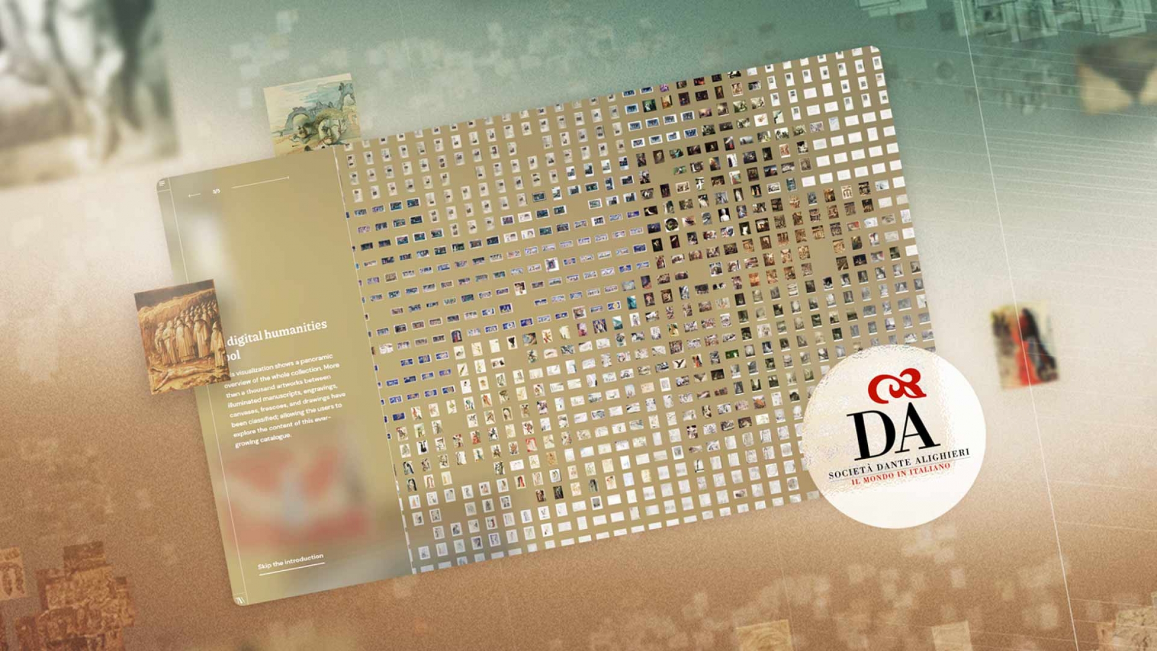 Dante Alighieri Society patronage for The Visual Agency's DivineComedy.digital Dante Alighieri Society patronage for The Visual Agency's DivineComedy.digital