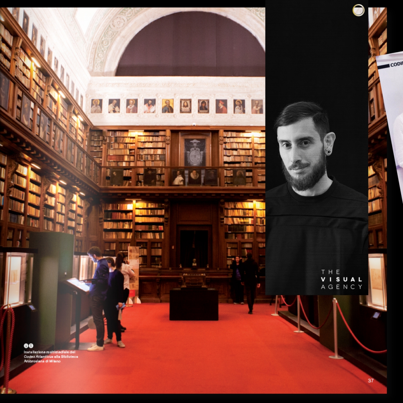 Screenshot of Pinacoteca Ambrosiana in Milan for Leonardo's Codex Atlanticus Screenshot of Pinacoteca Ambrosiana in Milan for Leonardo's Codex Atlanticus