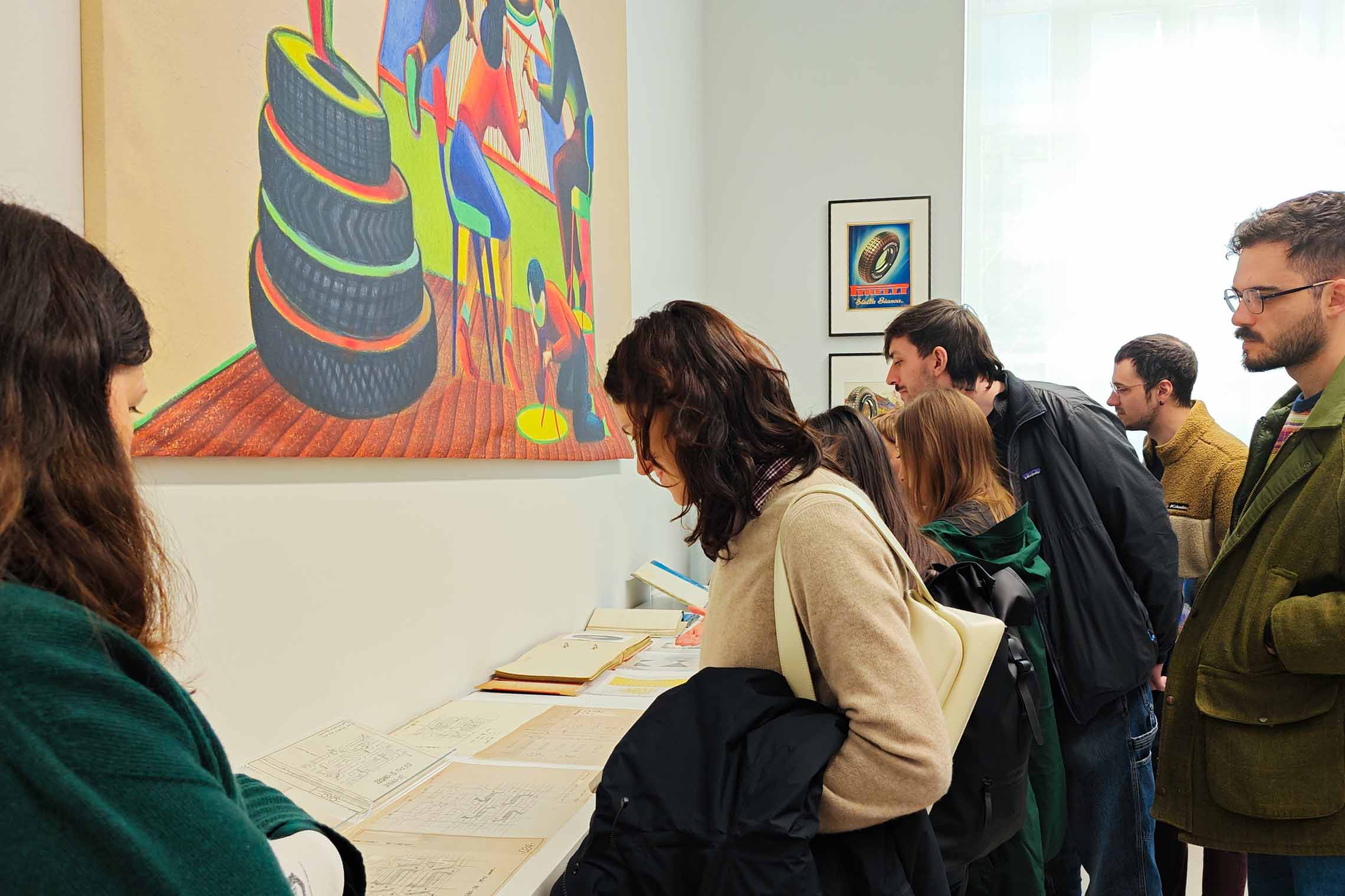 The Visual Agency's team explore Pirelli's graphics in the archive The Visual Agency's team explore Pirelli's graphics in the archive