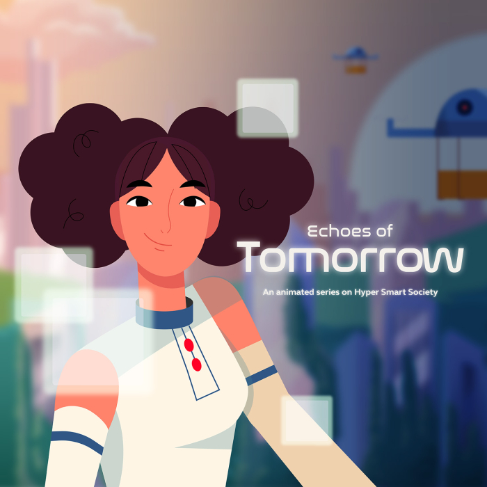 An animated series illustrating Society 5.0